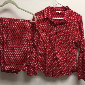 Victoria’s Secret Red Penguin Pajama Set
